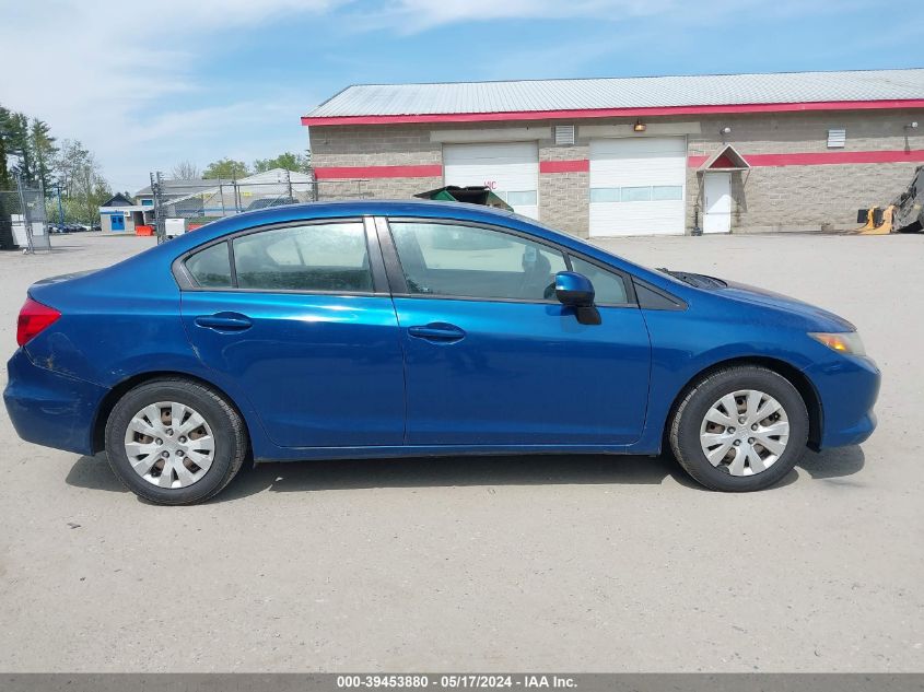 2012 Honda Civic Lx VIN: 2HGFB2F53CH510217 Lot: 39453880