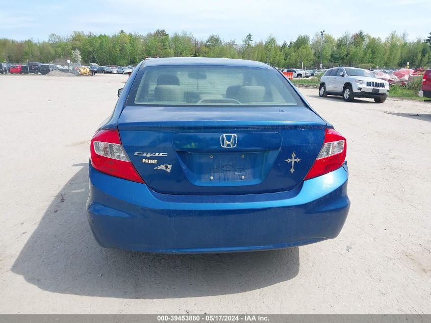 2012 Honda Civic Lx VIN: 2HGFB2F53CH510217 Lot: 39453880