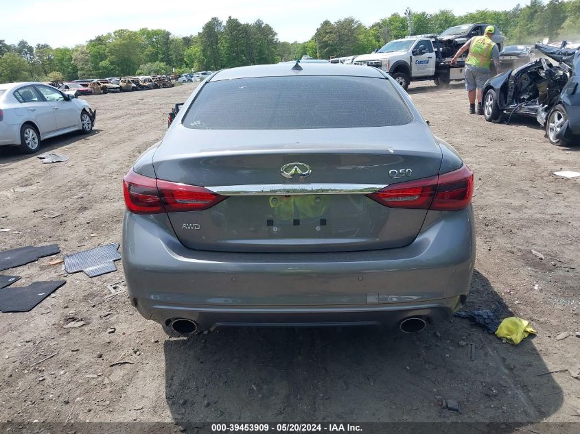 2021 Infiniti Q50 Luxe Awd VIN: JN1EV7BR2MM751002 Lot: 39453909