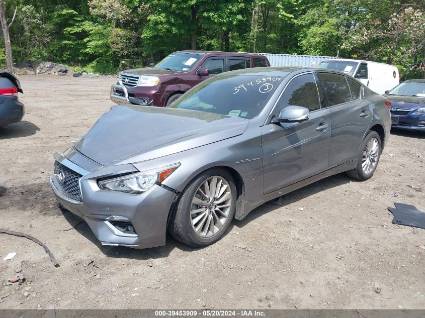 2021 Infiniti Q50 Luxe Awd VIN: JN1EV7BR2MM751002 Lot: 39453909