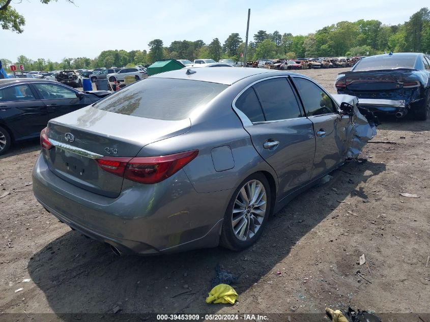 2021 Infiniti Q50 Luxe Awd VIN: JN1EV7BR2MM751002 Lot: 39453909