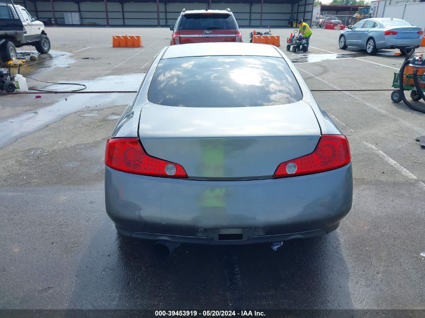 2003 Infiniti G35 Base W/6 Speed Manual VIN: JNKCV54EX3M216967 Lot: 39453919