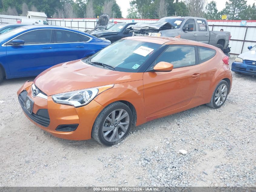 2016 Hyundai Veloster VIN: KMHTC6AD7GU296674 Lot: 39453926