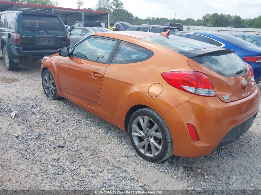 2016 Hyundai Veloster VIN: KMHTC6AD7GU296674 Lot: 39453926