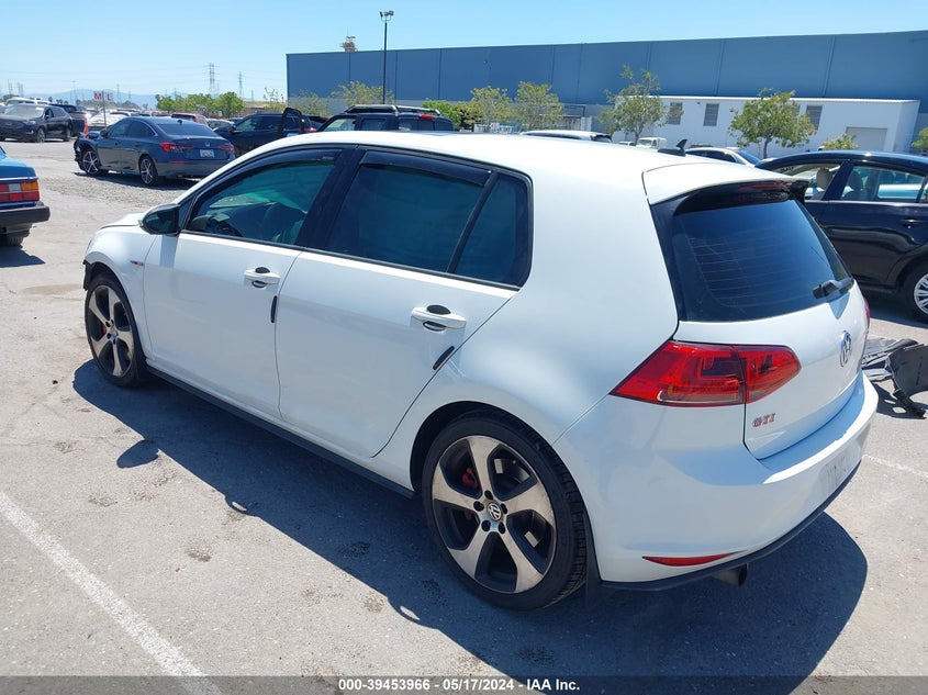 2017 VOLKSWAGEN GOLF GTI AUTOBAHN 4-DOOR/S 4-DOOR/SE 4-DOOR/SPORT 4-DOOR - 3VW547AUXHM017222