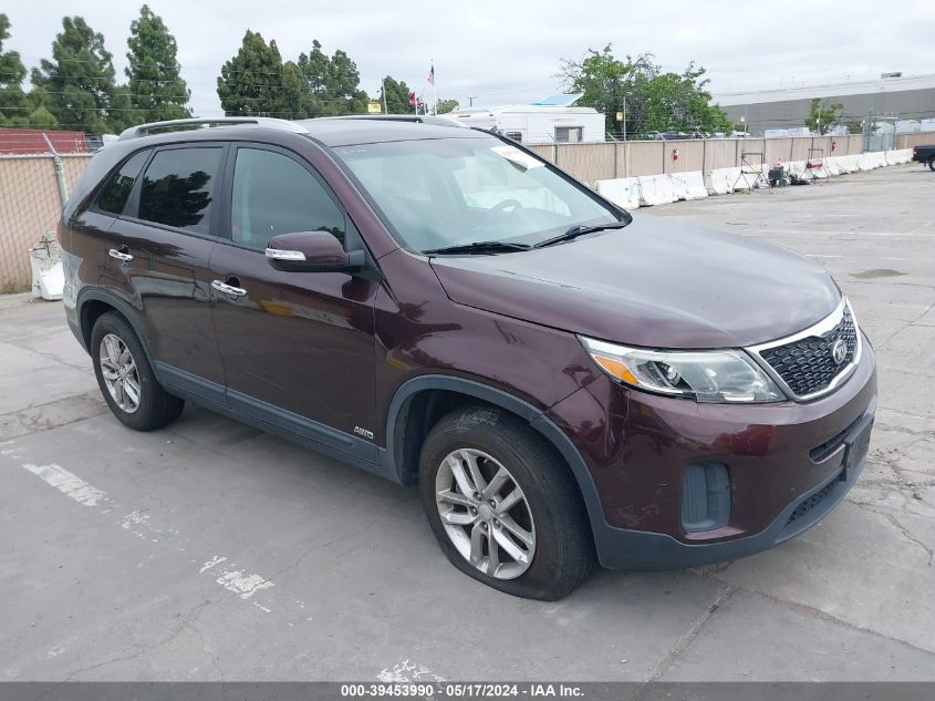 2015 Kia Sorento Lx VIN: 5XYKTDA73FG594461 Lot: 39453990