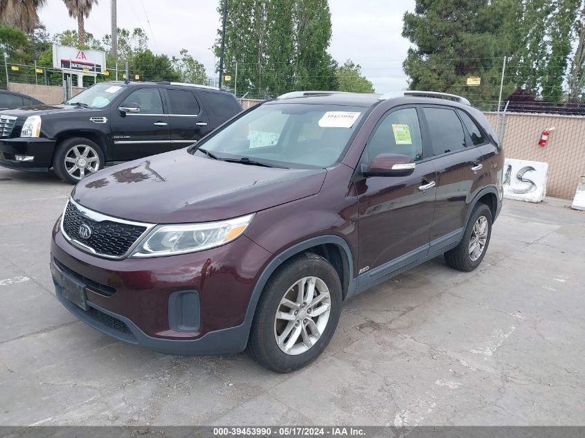 2015 Kia Sorento Lx VIN: 5XYKTDA73FG594461 Lot: 39453990