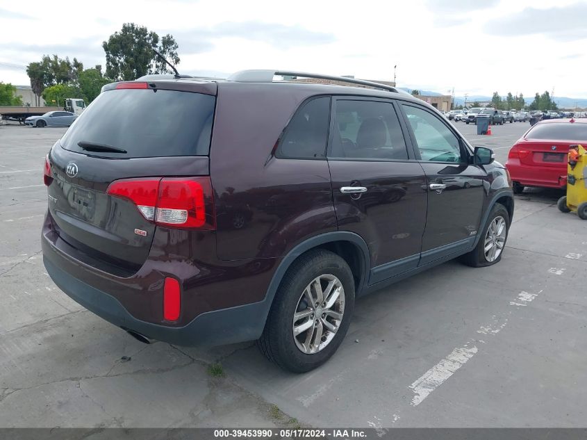 2015 Kia Sorento Lx VIN: 5XYKTDA73FG594461 Lot: 39453990