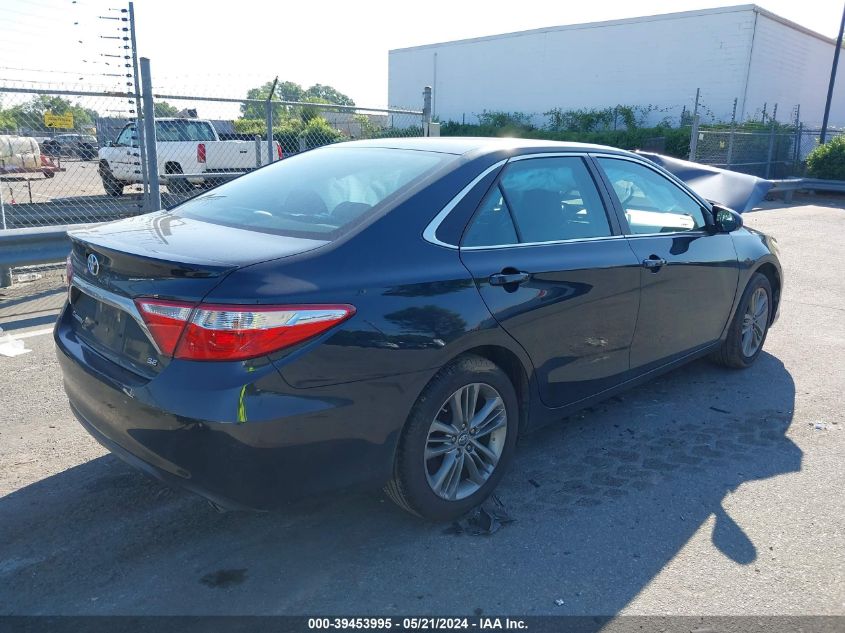 2016 Toyota Camry Se VIN: 4T1BF1FK7GU598334 Lot: 39453995