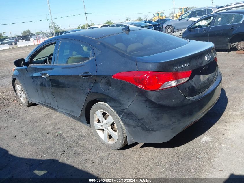 2013 Hyundai Elantra Gls VIN: 5NPDH4AE9DH279551 Lot: 39454021