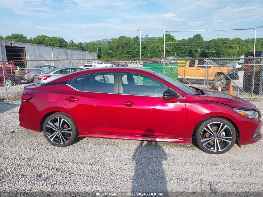 2020 Nissan Sentra Sr Xtronic Cvt VIN: 3N1AB8DV2LY291763 Lot: 39454031