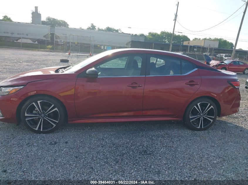 2020 Nissan Sentra Sr Xtronic Cvt VIN: 3N1AB8DV2LY291763 Lot: 39454031