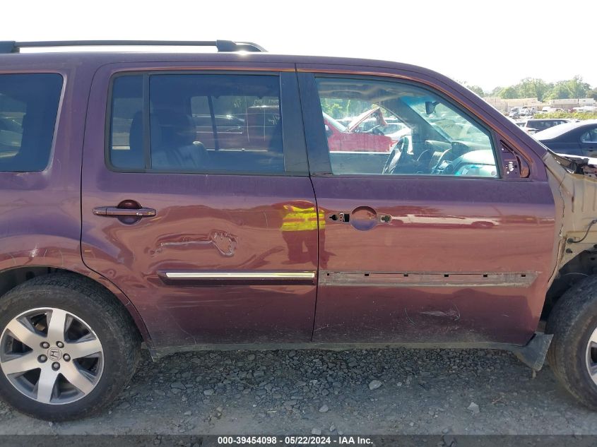 2015 Honda Pilot Touring VIN: 5FNYF4H93FB005716 Lot: 39454098