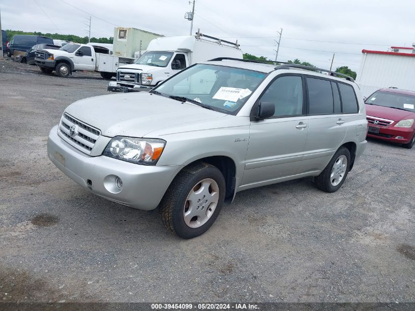 2005 Toyota Highlander Limited V6 VIN: JTEEP21A450125414 Lot: 39454099