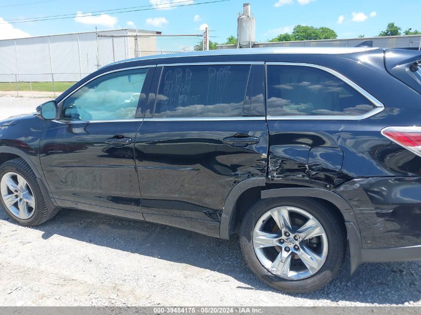 2015 Toyota Highlander Limited Platinum V6 VIN: 5TDDKRFH3FS192405 Lot: 39454175