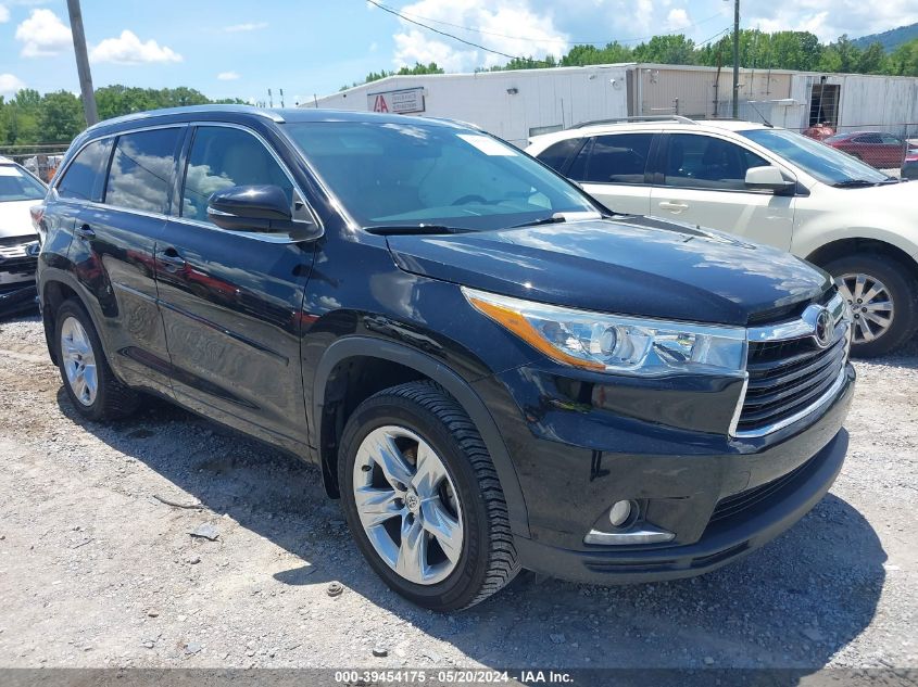 2015 Toyota Highlander Limited Platinum V6 VIN: 5TDDKRFH3FS192405 Lot: 39454175