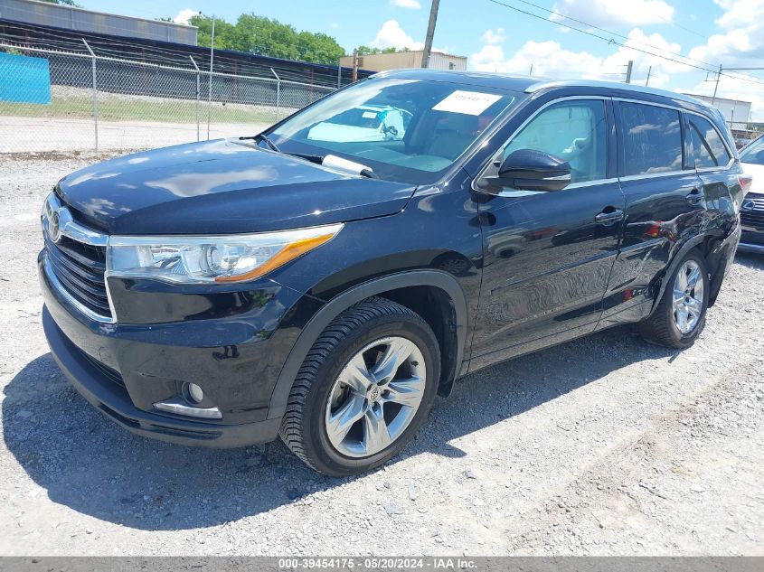 2015 Toyota Highlander Limited Platinum V6 VIN: 5TDDKRFH3FS192405 Lot: 39454175