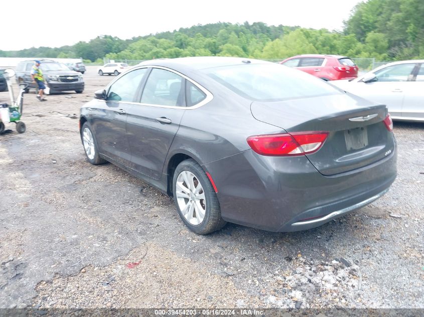 2015 Chrysler 200 Limited VIN: 1C3CCCABXFN657605 Lot: 39454203