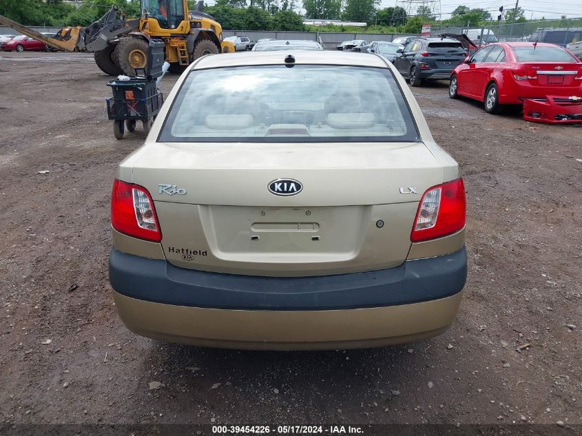 2009 Kia Rio Lx VIN: KNADE223196568447 Lot: 39454226