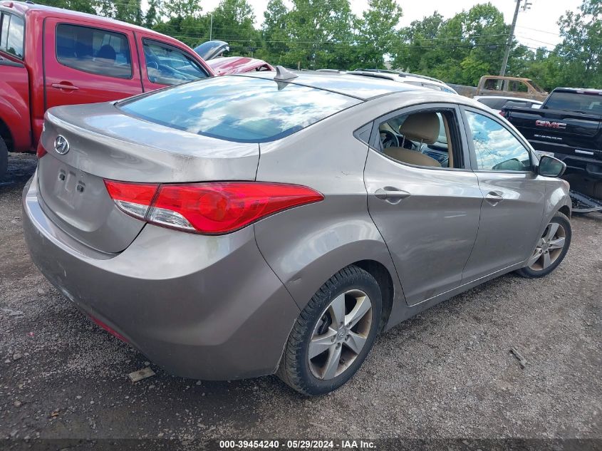 2013 Hyundai Elantra Gls VIN: 5NPDH4AE8DH251224 Lot: 39454240