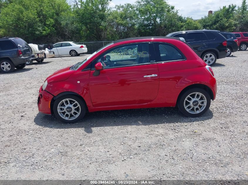 2012 Fiat 500C Pop VIN: 3C3CFFDR1CT171598 Lot: 39454245