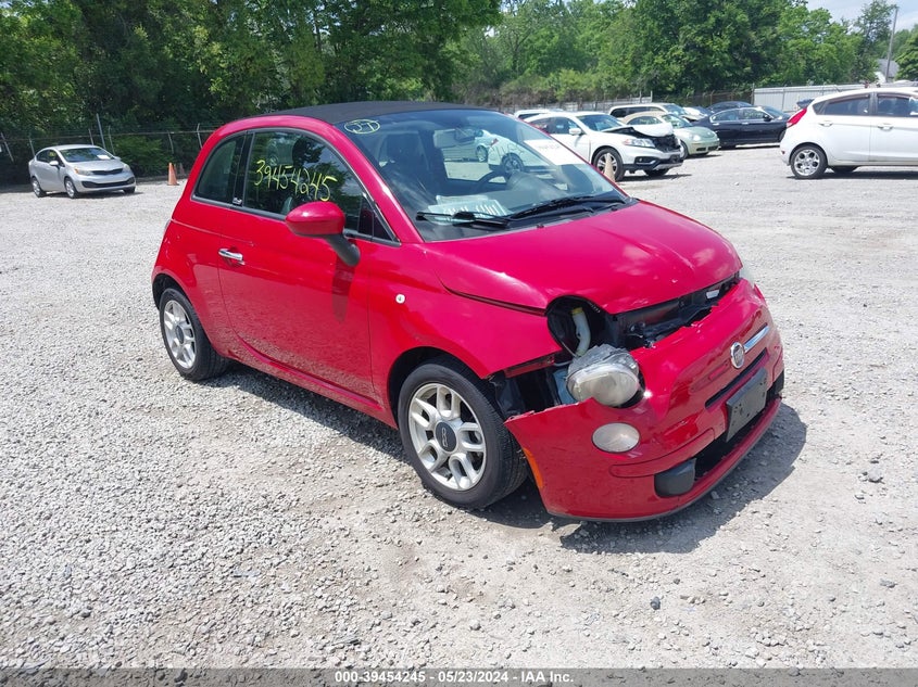 2012 Fiat 500C Pop VIN: 3C3CFFDR1CT171598 Lot: 39454245