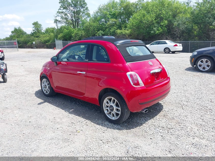 2012 Fiat 500C Pop VIN: 3C3CFFDR1CT171598 Lot: 39454245