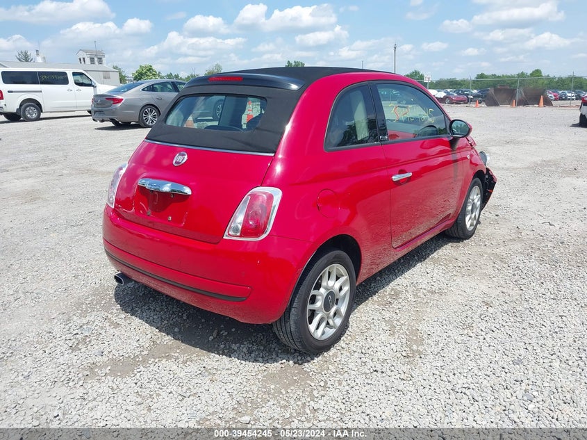 2012 Fiat 500C Pop VIN: 3C3CFFDR1CT171598 Lot: 39454245