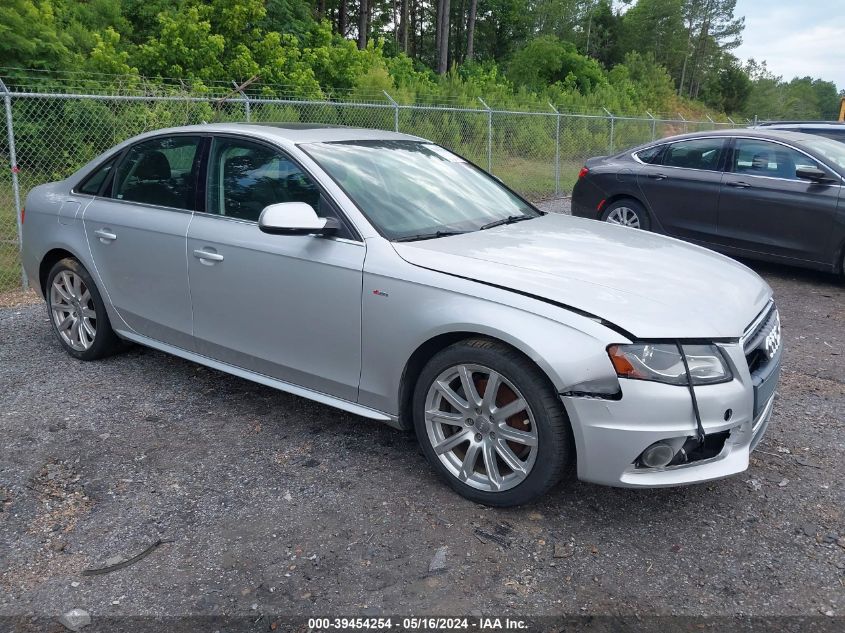 2012 Audi A4 2.0T Premium VIN: WAUFFAFL2CA039927 Lot: 39454254