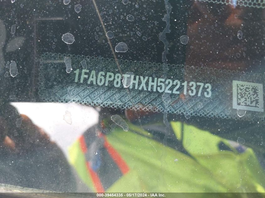 2017 Ford Mustang Ecoboost VIN: 1FA6P8THXH5221373 Lot: 39454335