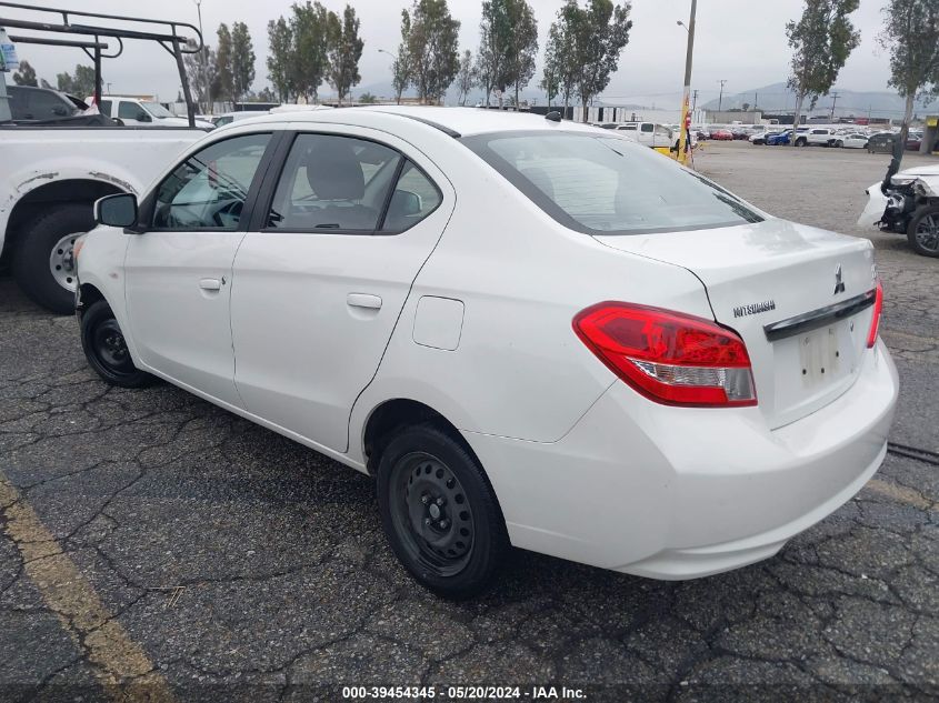 2017 Mitsubishi Mirage G4 Es VIN: ML32F3FJ6HHF06766 Lot: 39454345