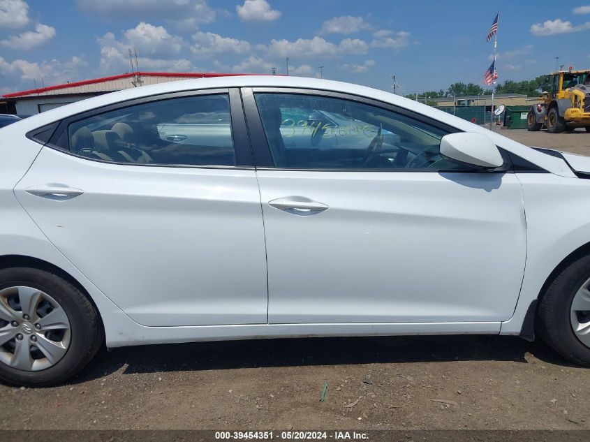 2016 Hyundai Elantra Se VIN: 5NPDH4AE4GH663810 Lot: 39454351