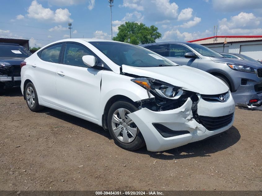 2016 Hyundai Elantra Se VIN: 5NPDH4AE4GH663810 Lot: 39454351