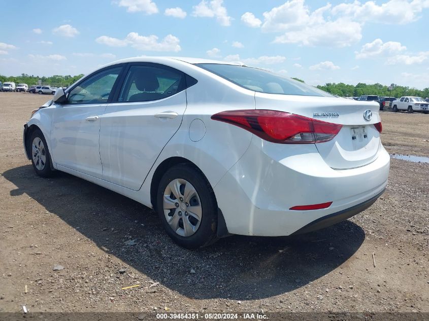 2016 Hyundai Elantra Se VIN: 5NPDH4AE4GH663810 Lot: 39454351