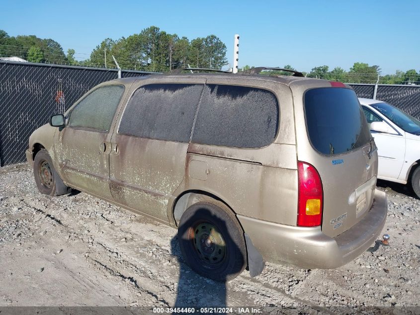 1999 Nissan Quest Se/Gle/Gxe VIN: 4N2XN11T5XD836577 Lot: 39454460