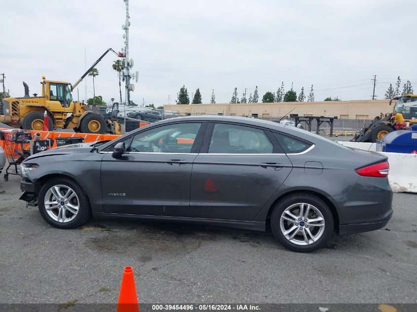 2018 Ford Fusion Hybrid Se VIN: 3FA6P0LU3JR277298 Lot: 39454496