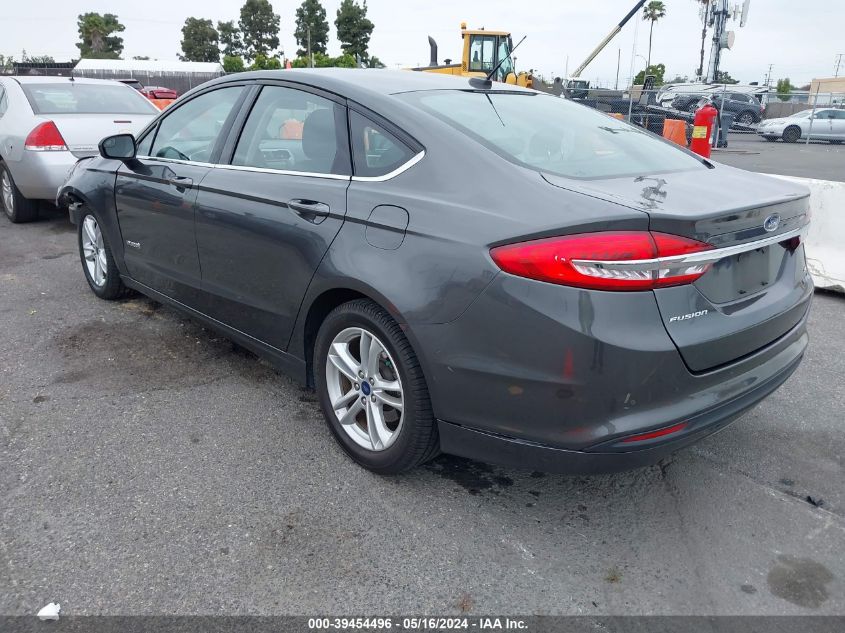 2018 Ford Fusion Hybrid Se VIN: 3FA6P0LU3JR277298 Lot: 39454496