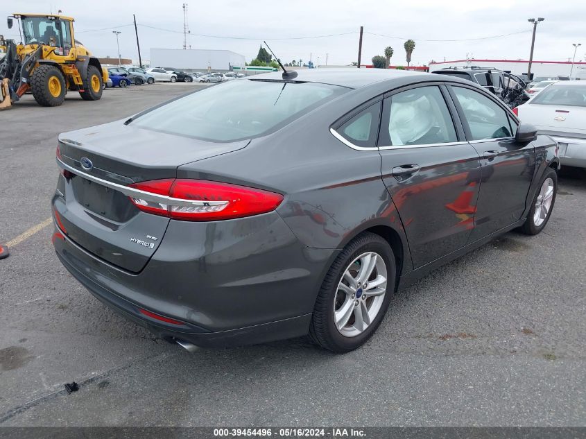 2018 Ford Fusion Hybrid Se VIN: 3FA6P0LU3JR277298 Lot: 39454496