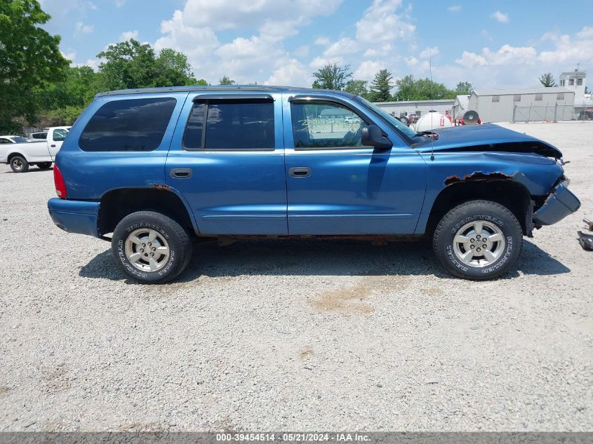 2002 Dodge Durango Sport VIN: 1B4HS38N22F104792 Lot: 39454514