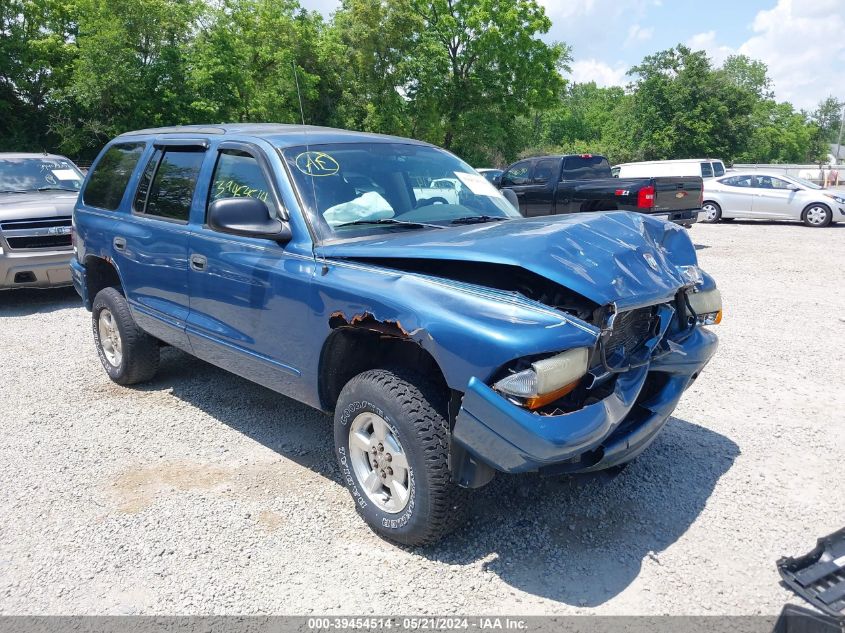 2002 Dodge Durango Sport VIN: 1B4HS38N22F104792 Lot: 39454514