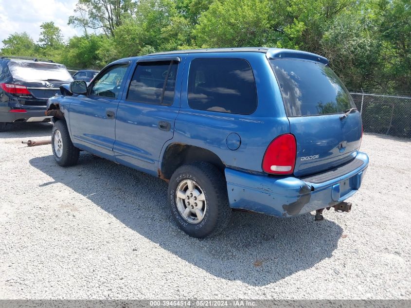 2002 Dodge Durango Sport VIN: 1B4HS38N22F104792 Lot: 39454514