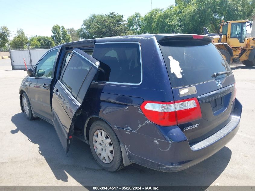 2007 Honda Odyssey Lx VIN: 5FNRL38237B002438 Lot: 39454517