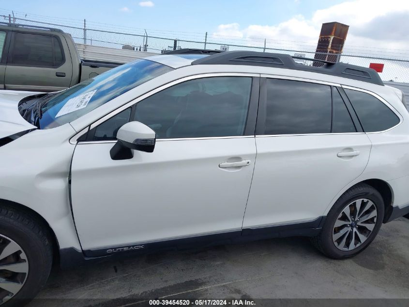 2017 Subaru Outback 2.5I Limited VIN: 4S4BSANC9H3351426 Lot: 39454520