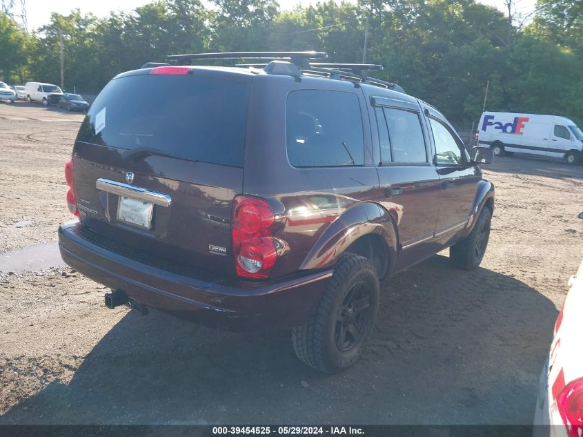 2004 Dodge Durango Limited VIN: 1D4HB58DX4F124431 Lot: 39454525