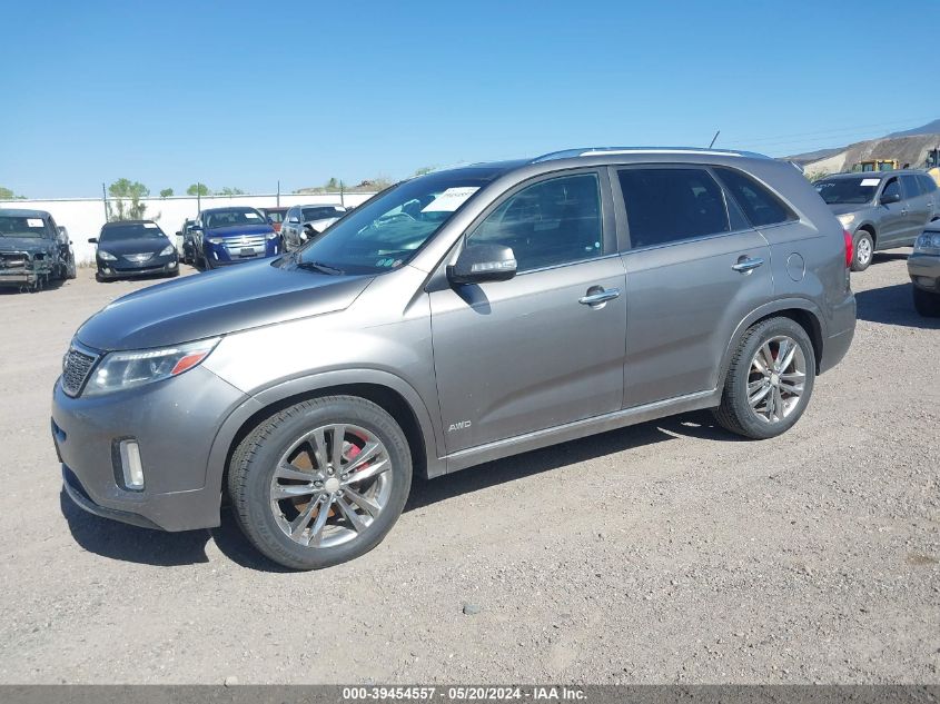 2015 Kia Sorento Limited V6 VIN: 5XYKWDA74FG642704 Lot: 39454557