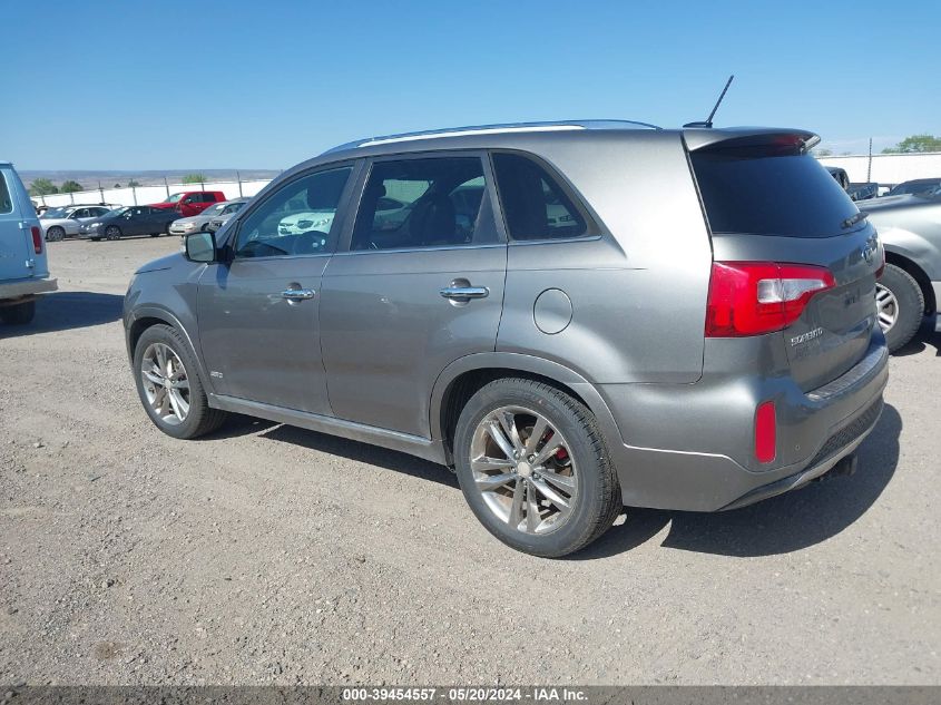 2015 Kia Sorento Limited V6 VIN: 5XYKWDA74FG642704 Lot: 39454557