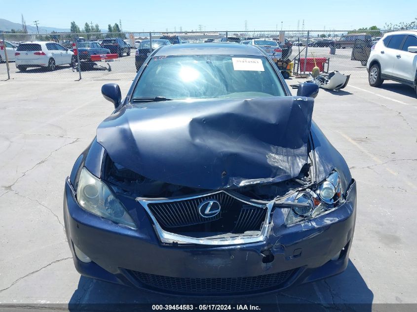 2007 Lexus Is 250 VIN: JTHBK262675039999 Lot: 39454583