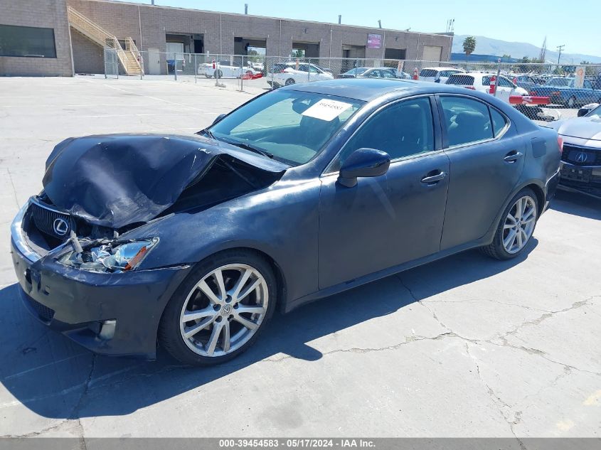 2007 Lexus Is 250 VIN: JTHBK262675039999 Lot: 39454583