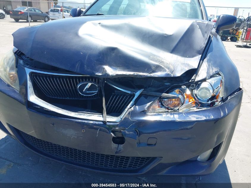 2007 Lexus Is 250 VIN: JTHBK262675039999 Lot: 39454583