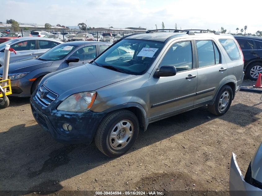 2006 Honda Cr-V Lx VIN: JHLRD68576C013904 Lot: 39454594